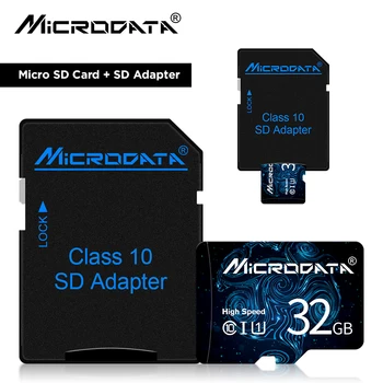 Originalus Micro SD Kortelę 64GB SDXC 128GB Didelės Spartos C10 Atminties Kortelė 32 GB, 16 GB flash kortelės Tarjeta Micro kortelė su adapteriu