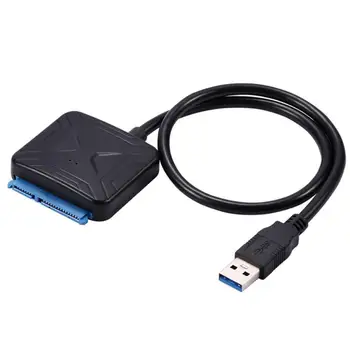 Naujausias USB 2.0 Prie Sata Adapteris Keitiklis Kabelis USB3.0 Kietųjų Diskų Keitiklio Kabelį, Samsung WD Seagate 2.5 3.5 HDD SSD Adapteris