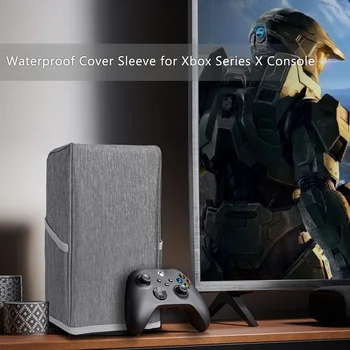 Juodo Nailono Dulkių Dangtelį Konsolės Minkštas Tvarkingas Pamušalas Dulkių Guard Kovos su Įbrėžimams atsparus Vandeniui Padengti Mova, skirta Xbox Serijos X Priedai