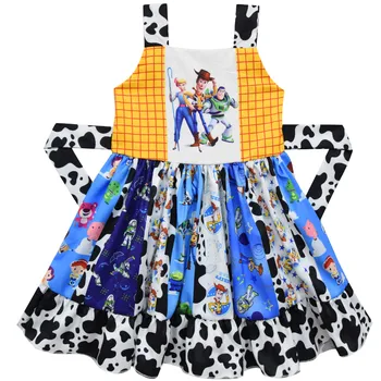 Disney Princesė Dress Žaislų Istorija 4 Kilpos Tuščiaviduriai Mergaičių Suknelė Cute Kūdikių mergaičių suknelė vaikai