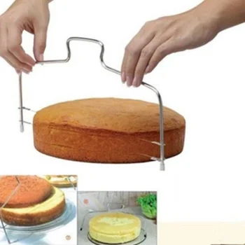 Reguliuojamas Vielos Tortas Slicer Leveler Pica Tešlos Žoliapjovės Pjovimo Įrankiai, Virtuvės Įrankiai