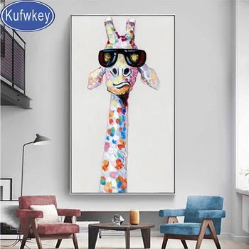 Didelio dydžio dovanų deimantų siuvinėjimo Kietas Žirafa gyvūninės 5 D PASIDARYK pats pilna deimantų tapybos aikštėje gręžimo 3d mozaikos kalnų krištolas namų meno,