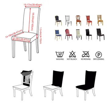 Geometrinis Valgomojo Kėdė Padengti Spandex Elastinga Kėdė Slipcover Atveju Ruožas Kėdžių dangose, Vestuvių Viešbučio Pokylių Valgomasis