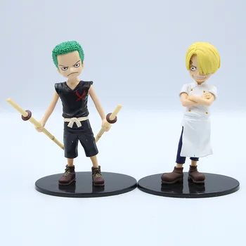 15cm 5vnt Vaikystės Sabo Luffy Ace Vinsmoke Sanji Roronoa Zoro Anime Lėlės Veiksmų Skaičius, PVC Surinkimo Apdaila Modelis Žaislą Dovanų