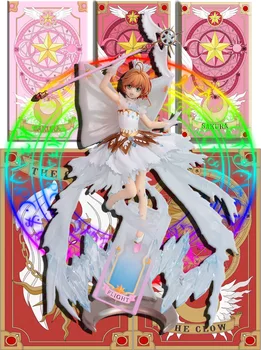 Cardcaptor Sakura Pav Aišku Kortelės Kinomoto Sakura Yue PVC Veiksmų Skaičius, Žaislų Japonų Anime Skaičius Suaugusiųjų Kolekcijos Modelis Lėlės