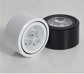 Paviršinės Montuotės Padarinių Pritemdomi LED Downlight LED, COB Vietoje Šviesos Lubų Lempa AC110V 220V 6W 10W 14W 18W 24W LED Downlight