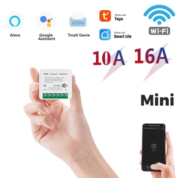 1PCS MINI Wifi Smart Jungiklis 10A/16A 2-way 