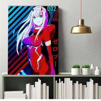 Anime, Manga Darling Į Franxx Plakatas Sienų Tapybos Lipdukai Spausdinami Dekoratyvinis Dažymas Gyvenimo Studijuoti Kambarys, Vaiko Kambarys, Miegamasis