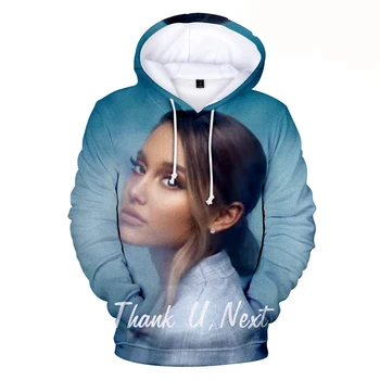 Merginos hoodie atsitiktinis megztinis Mados mergaitė modelio palaidinukė 2021 Ariana Grande 3D Custom Print Drabužius ilgomis Rankovėmis Viršūnes Hoodies