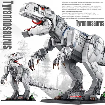 BZDA Juros periodo Pasaulio Tyrannosaurus Blokai Dinozaurų Pasaulyje Indominus Rex Modelis Plytų SS Berniukų Žaislai, gimtadienio Dovanos