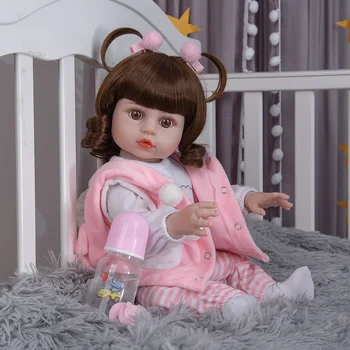 KEIUMI 19 Colių Mielas Gyvas Reborn Baby Doll, Minkštos, Greitas Pristatymas Reborn Baby Girl Vaikų Žaislai