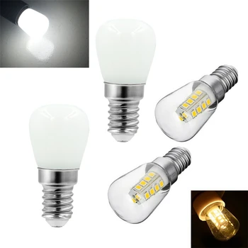 LED Lemputės 3W 6W E14 LED Didelis Šviesus Stiklas Lempos Atspalvis Šaltas Šiltai Balta Apšvietimo Siuvimo Mašina, Šaldytuvas