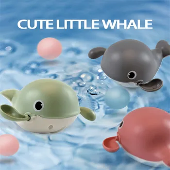 Naujas 2021 Kūdikių Vonios Žaislų, Animacinių Filmų Krabų Pingvinas Banginis Baby Vandens Žaislas Kūdikių Plaukimo Grandinės Prisukamas Žaislas, Vaikas