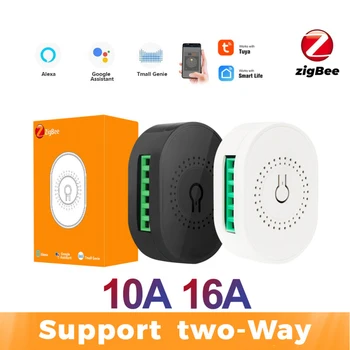 Tuya ZigBee 10/16A Smart Switch Wifi Modulis Mini Automatikos 