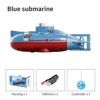 RC Mini Submarino Nuotolinio Valdymo Nepralaidūs Submarino Modelis Žaislas RC Lenktynių Valtis Elektriniai Žaislai Radijo Nuotolinio valdymo pultelis