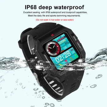 Sporto Smart Žiūrėti Visą Jutiklinis Ekranas Smartwatch Multi Surenka Ultra Light IP68 Vandeniui Fitness Tracker Vyrams, Moterims