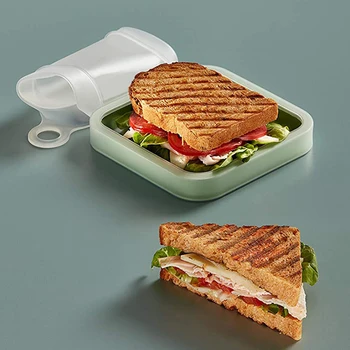 Naujas Bento Box Priešpiečių Dėžutė Maisto Konteineryje Reguliuojamas Ekologiškos Medžiagos Microwavable Indai Sandwich Daugkartinio Naudojimo Silikoninės Karšto