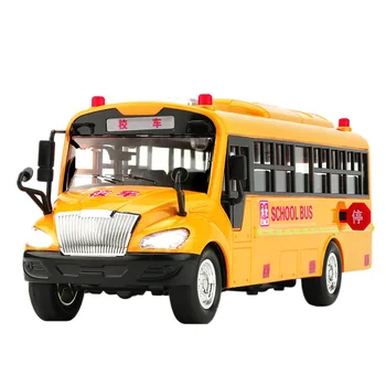 Didelis Dydis Vaikų Mokyklos Autobusas Žaislo Modelis Inercijos Automobilį su Garso, Šviesos, Vaikams Žaislas Gimtadienio Dovana