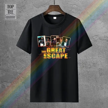 The Great Escape Tee Marškinėliai Retro Gotikos T-Shirt Juokinga Firminiai Drabužiai, Balti Marškinėliai Siaubo Kaukolė Marškinėlius