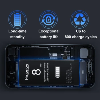 Didmeninė Iphone 8 Baterija Didelės Talpos, Ilgesniu Akumuliatoriaus Bateriją, Skirta Iphone 8 