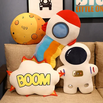 Kūrybos Įdaryti Pagalvės Kosmosą Astronautas Pliušiniai Žaislai Juokinga Modeliavimas Bomba 