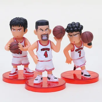 5vnt 8cm Slam Dunk Duomenys Japonijos Krepšinio Žaislai Anime Duomenys Sakuragi Hanamichi PVC Veiksmų Modelis Kolekcionuojamos Lėlės, Žaislai