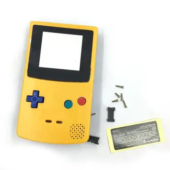 Pakeitimo Apsauginis Korpusas Case Cover Shell Nintend Game Boy Color, GBC Pikachu Pokemon Žaidimų Konsolės, Dalys, Priedai