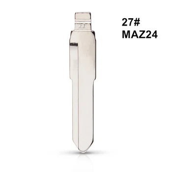 Pakeitimo Apversti Floding Nuotolinio Klavišą Peilis #27 MAZ24 Metalo Tuščią Pūko Apversti KD Nuotolinio Klavišą Blade Mazda M3 M5 M6