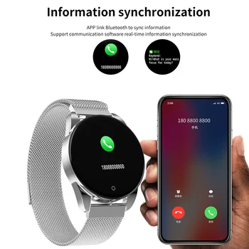M12 Smart Watch Moterų ir Vyrų Verslo IP67 170mah Laikrodžiai Širdies ritmo Monitorius Miego Stebėjimo Smartwatch 