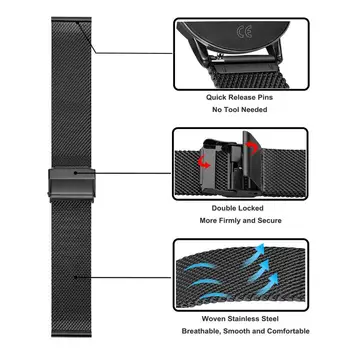 Nerūdijančio Plieno Dirželis Lenovo Žiūrėti HW10/Watch X Plus Smart Apyrankę Pakeitimo Riešo raiščių Reikmenys Lenovo Laikrodžiai S