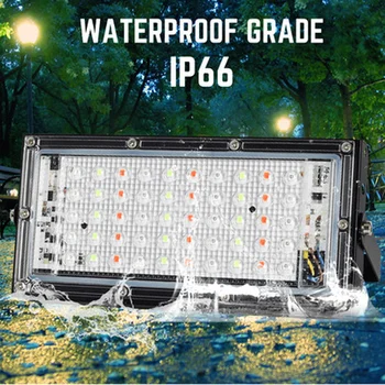 50W LED RGB Potvynių Šviesos Lempos RGB Vandeniui Prožektorius Prožektorius Pirmumas, Foco Lempos, Projektorių, Šviesos Lempą Nuotolinio Valdymo