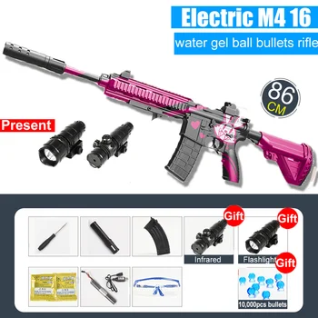 Plastikinių Žaislų M416 Elektrinis Airsoft Ginklai Oro Ginklai Šaudyti Gelio Blaster Kamuolys Dažasvydis Vandens Pistoletas Pistoletas Snaiperis Lauko CS Žaidimas Berniukas
