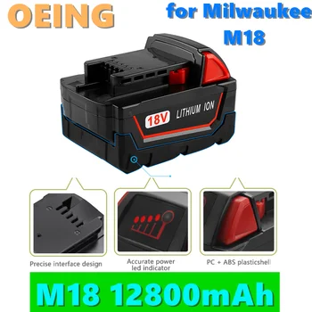 2021NEW 18V 6000mAh M18 XC Li-Ion Bateriją Milwaukee 48-11-1815 M18B2 M18B4 M18BX Baterijos