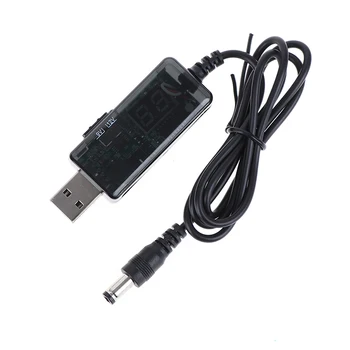 Naujas QC 3.0 USB 5V-12V Reguliuojamas Įtampos Žingsnis Iki 5.5x2.1mm Kabelio Galia Padidinti tiekimo Linija WiFi Router LED Juostelė 12V Prietaisas