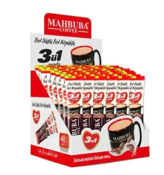 Mahbuba Kavos 3 in 1 Kava su Daug Pieno ir daug Putos 48 NEMOKAMAS PRISTATYMAS