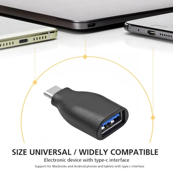 USB 3.1 C Tipo OTG Adapteris, USB C Male į USB 3.0 Tipo Moterų Adapteris Keitiklis Nešiojamas Telefoną, Planšetinį