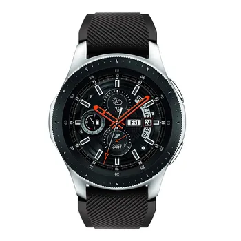 Silikono Dirželis Samsung Galaxy Žiūrėti 46mm Watchbands Silikagelio Riešo raiščių apyrankę de montre Correa de reloj vientisos Spalvos