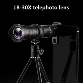 18-30X Teleskopo objektyvą Monokuliariniai Mobiliojo Telefono vaizdo kameros Lęšis iPhone Samsung 