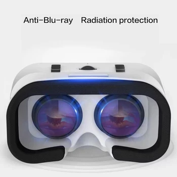 Nešiojamų 4.7-6inch Mobiliojo Telefono VR Akinius Filmą 3D Akiniai laisvų Rankų įranga Šalmas Paramos Trumparegystė Vartotojų Per 600 Laipsnį 2021