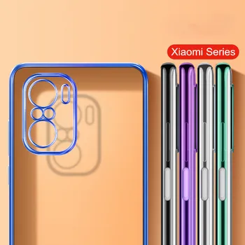 Danga Skaidrus Silikoninis Telefono dėklas, skirtas Xiaomi POCO F3 Pro GT F3pro F3GT vaizdo Kameros Apsauginė Minkšta Aišku, Plonas Atgal Apima Coque
