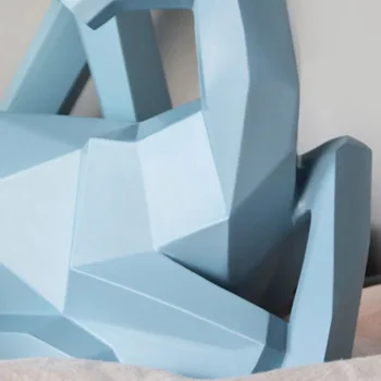 2vnt Geometrinis Pora Elnių Statula Briedžio Skulptūra Statulėlės Namų Kambarį Dekoro 3D spausdinimo technologija, puiki skulptūra gražus