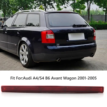 Raudona Trečiųjų Stabdžiai stabdžių Žibintas Rūkyti Objektyvas Audi A4/S4 B6 Avant Sedanas 2001-2005 Automobilių Išorės Apdailos Dalys