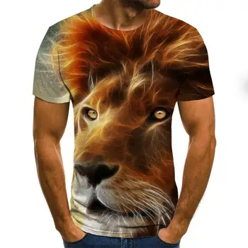 Naujas Mados 3d Atspausdintas Gyvūnų Modelis T -Shirt Streetwear Vyrų Ir Moterų Mados T -Shirt Harajuku Marškinėliai