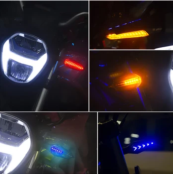 12 LED Motociklo Posūkio Signalo Žibintai Teka Mirksi UŽ vespa px frecce moto msx125 cb650f pulsar 200 ns moto led posūkio signalo