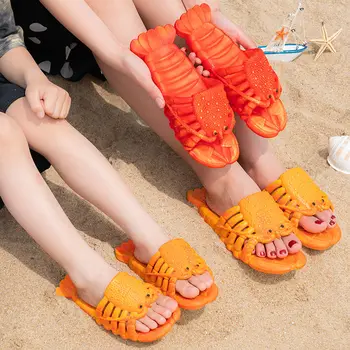 Juokingas vasaros bateliai vyrai didelio dydžio 33-47 omaras platus šlepetės pora vaikščiojimo batai vyras paplūdimio skaidrės