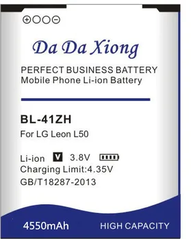 Da Da Xiong 4550mAh BL41ZH BL-41ZH Baterija LG Leonas L50 C40 H340 H343 H345 MS345 D213N LS665 D290 D295 Telefono baterija