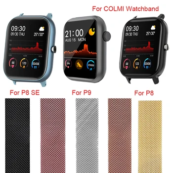 20MM Metalo Dirželiai COLMI P8 P9 Pro SE P10 Smart Watch Band Magnetine Kilpa Rankogaliai Už COLMI V23 Pro/Žemės 1/Žemės 2S Correa