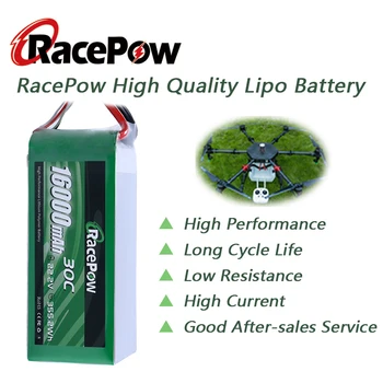 RacePow 16000mAh 22.2 V 6S 30C RC LiPo Baterijos RC Lėktuvo Drone Quadcopter žemės Ūkio Augalų Apsaugos Baterijos 2 vienetai