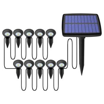 LED Saulės-10 1 Palaidotas Saulės Šviesos Sodas, Šviesos, Lauko Vandeniui Landšafto Apšvietimo Kiemo Takas, Terasa, Apdaila
