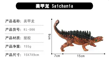 Modeliavimo Ankylosaurus Dinozaurai Veiksmų Skaičiai Dinozaurų Saichania Brinquedo Surinkimo Herbivore Vaikams Žaislas